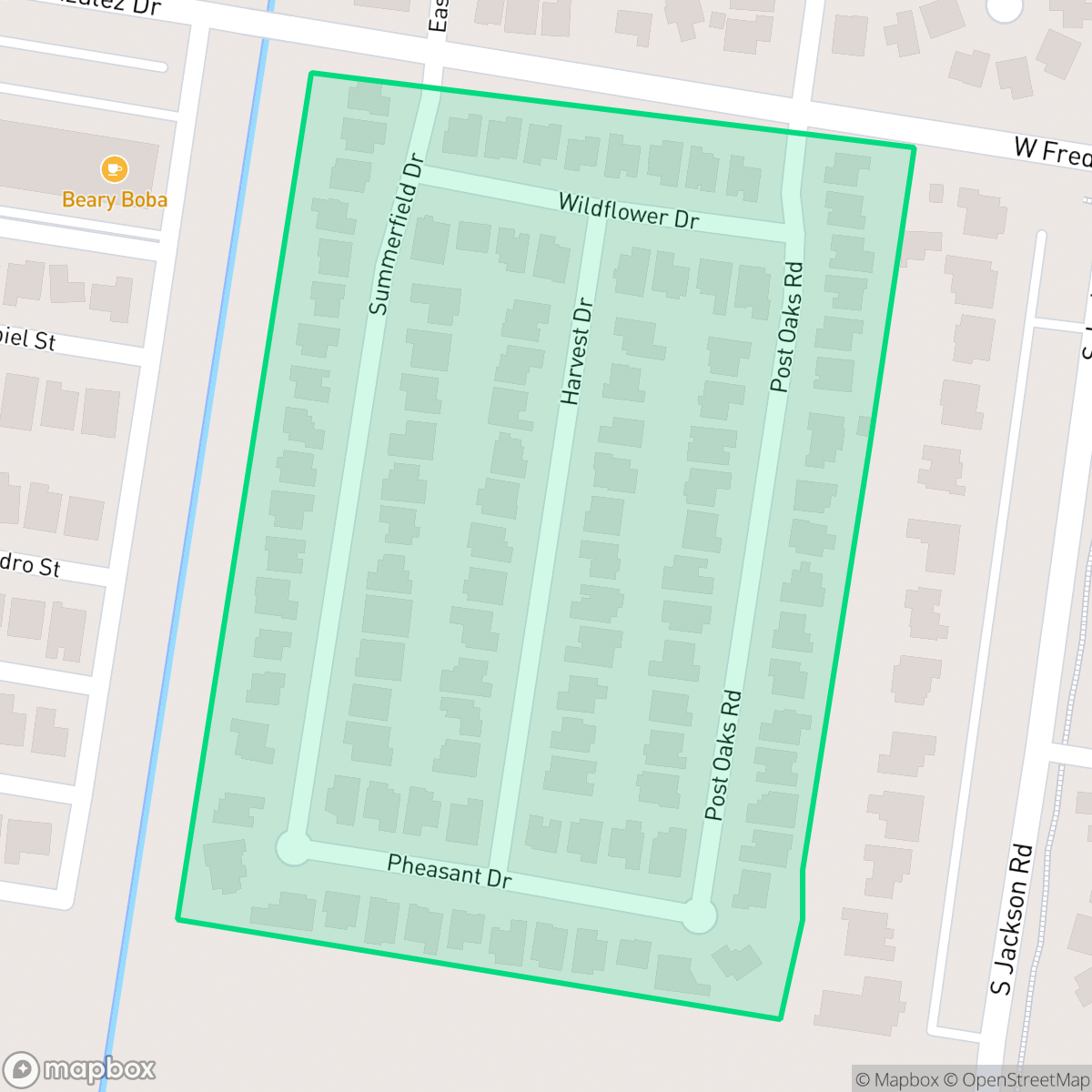 Map showing the location of Summerfield, Edinburg, TX