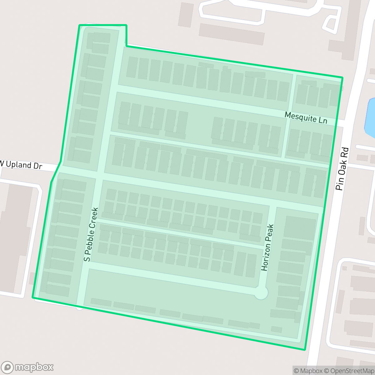 Map showing the location of Vista de Las Colinas, Edinburg, TX