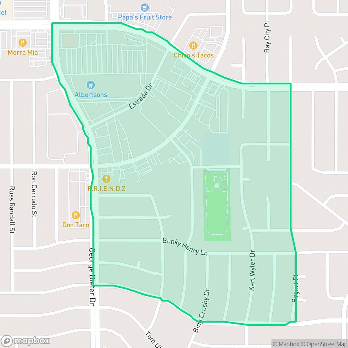 Map showing the location of Friends of Karl Wyler, El Paso, TX