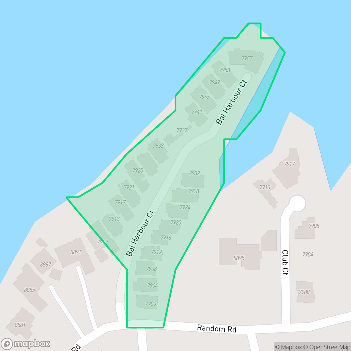 Map showing the location of Bal Harbour, Fort Worth, TX