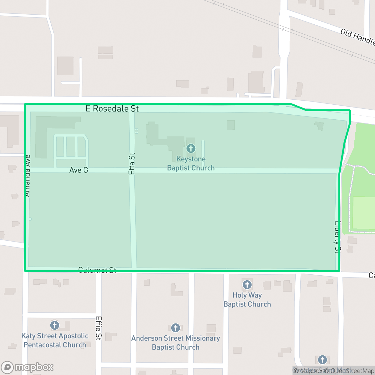 Map showing the location of Caville, Fort Worth, TX