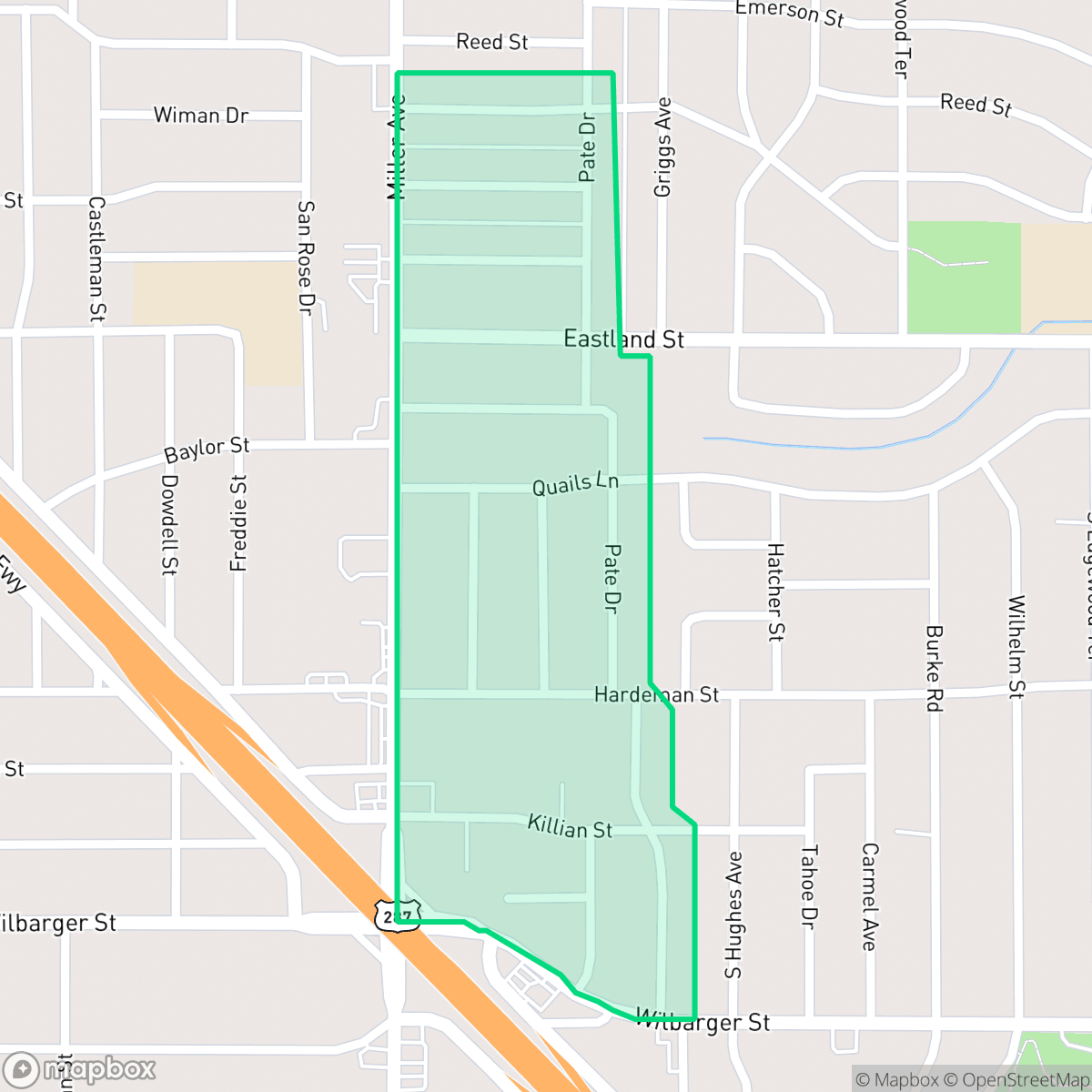 Map showing the location of Eastwood Pleasant Glade, Fort Worth, TX