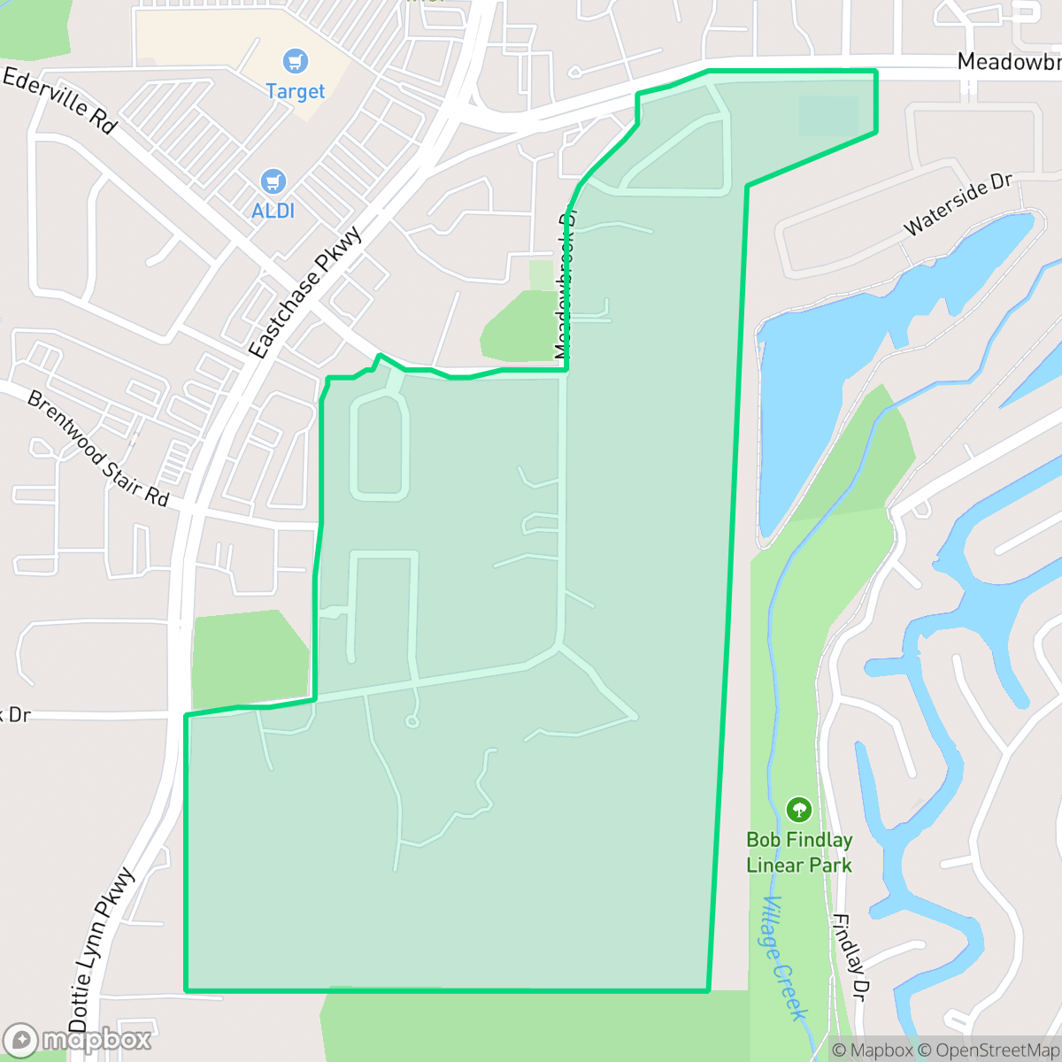Map showing the location of Far East, Fort Worth, TX