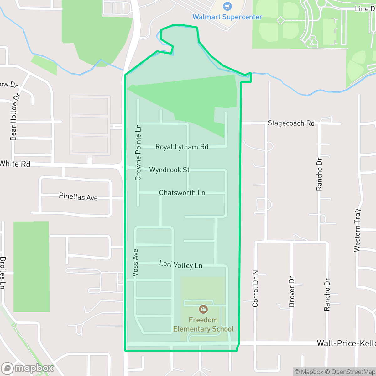 Map showing the location of Kingsridge, Fort Worth, TX