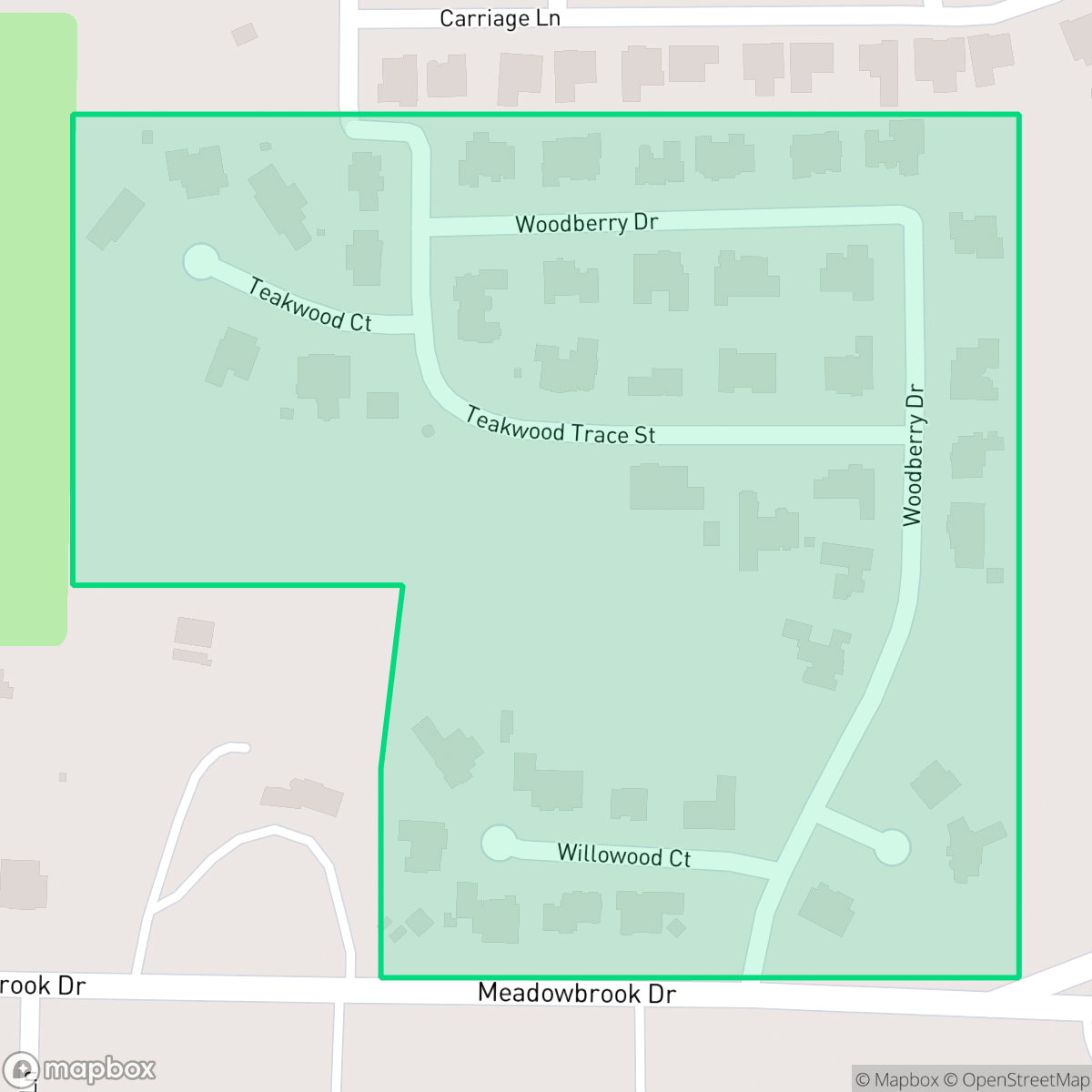Map showing the location of Lakewood Addition, Fort Worth, TX