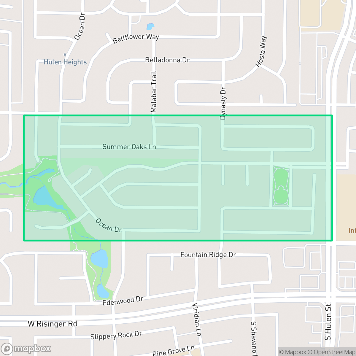 Map showing the location of Stone Meadow, Fort Worth, TX