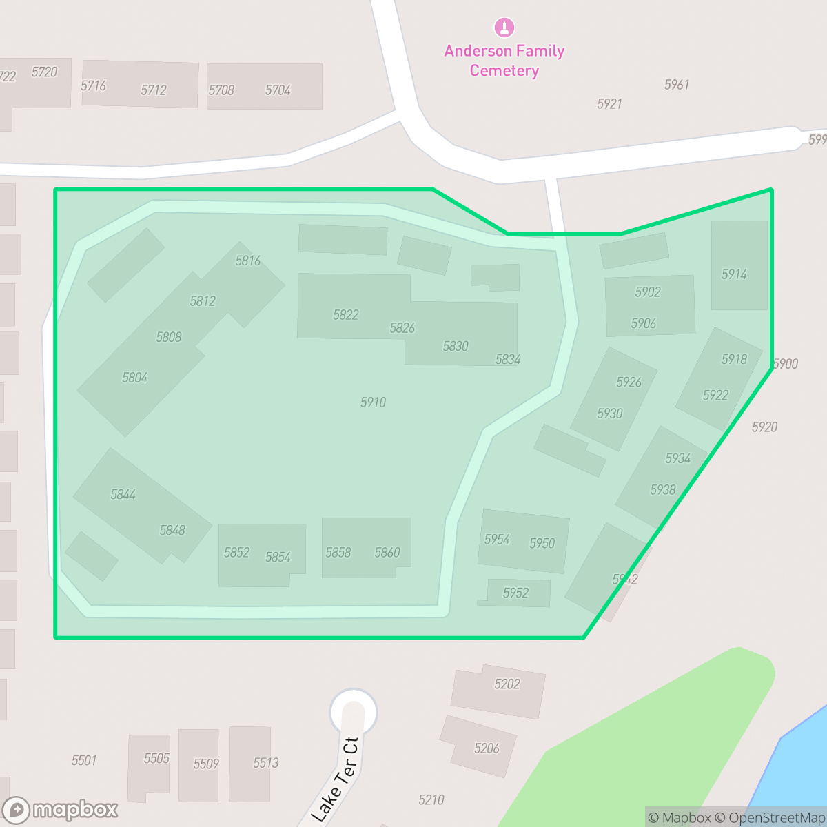 Map showing the location of Crows Nest, Garland, TX