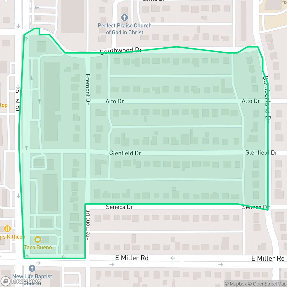 Map showing the location of Freemonteers, Garland, TX