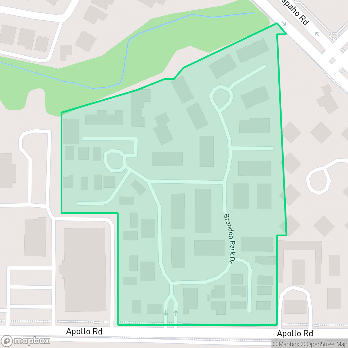 Map showing the location of Picket Place, Garland, TX