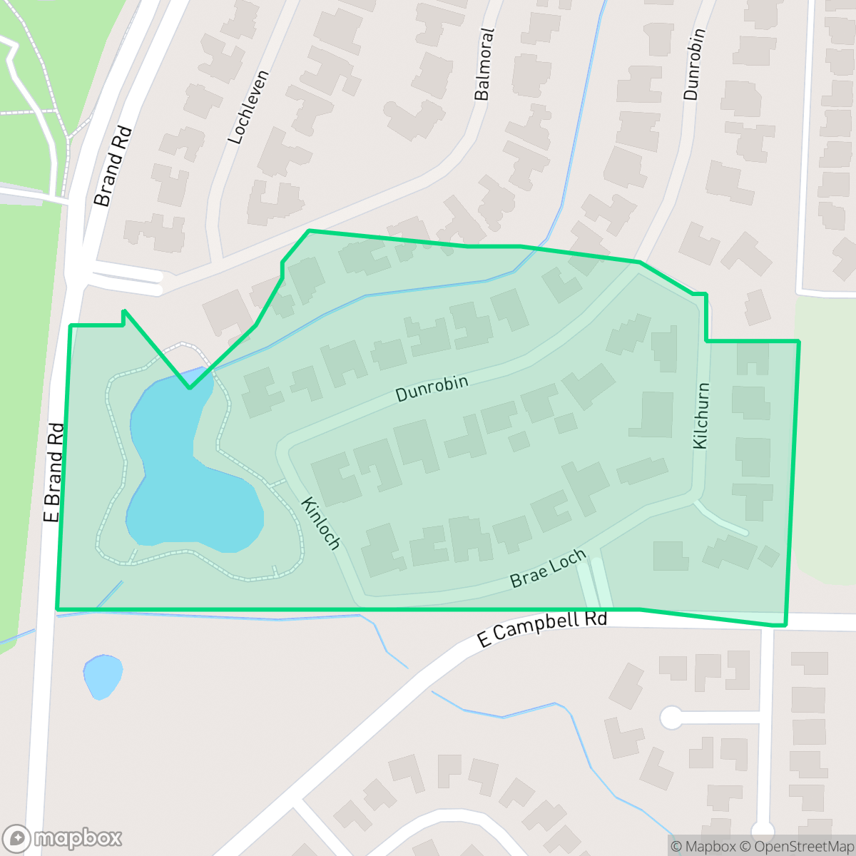 Map showing the location of The Hills of Breckenridge, Garland, TX