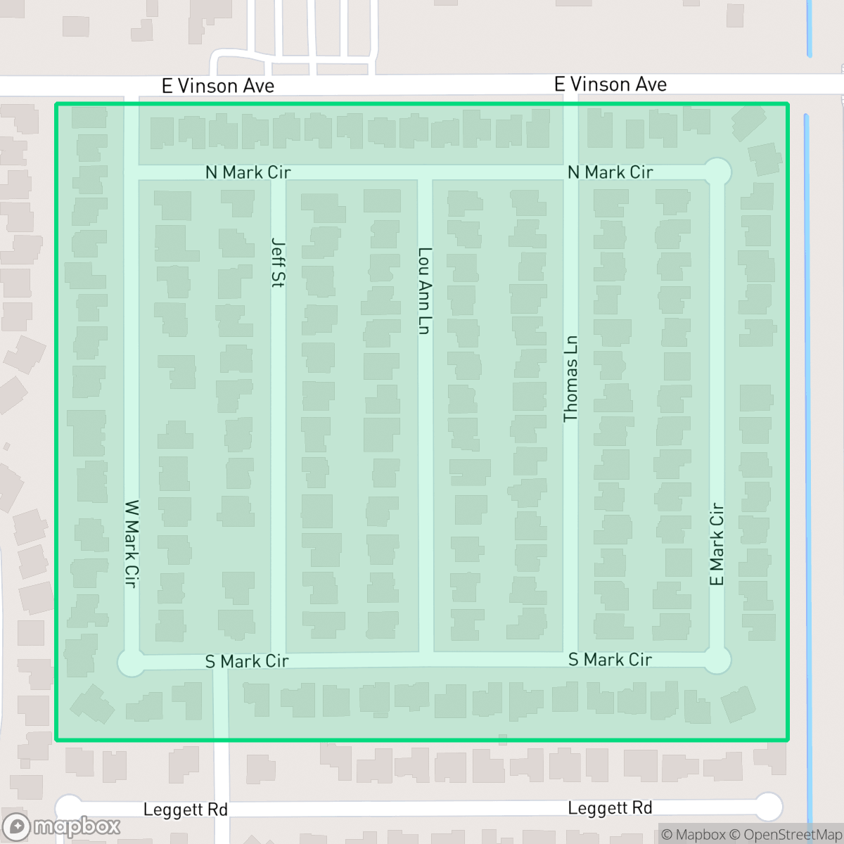 Map showing the location of Knightwood, Harlingen, TX