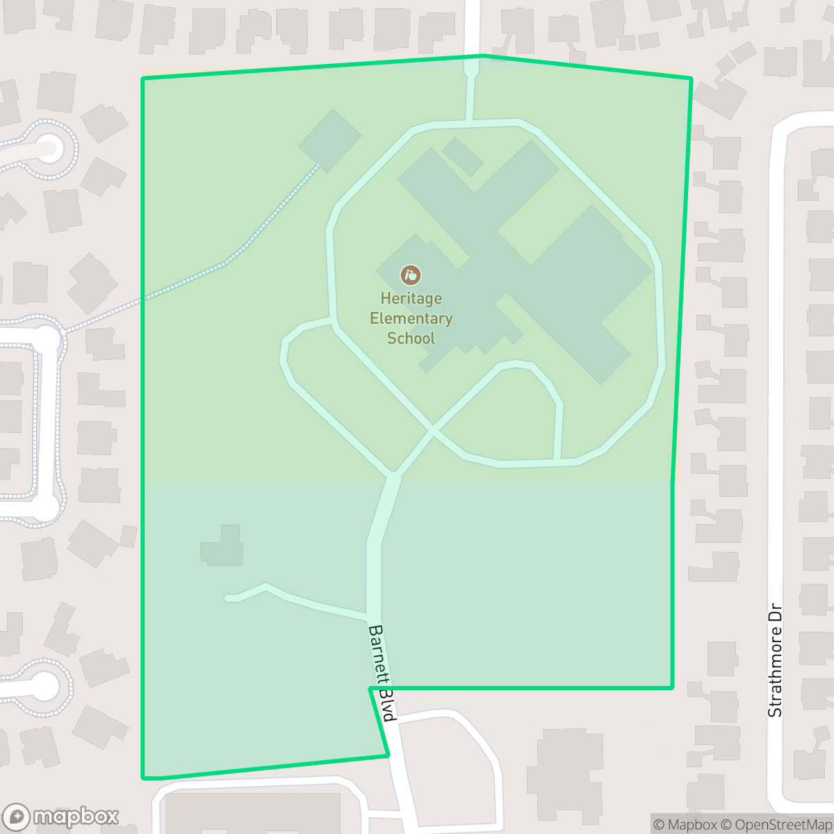 Map showing the location of Barnett, Highland Village, TX