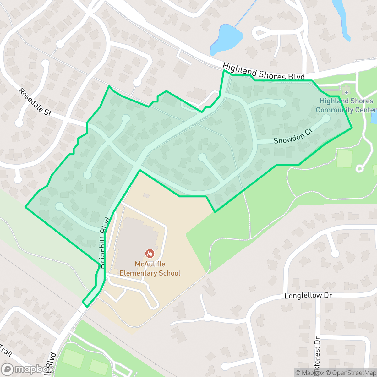 Map showing the location of Highland Shores 3-B, Highland Village, TX