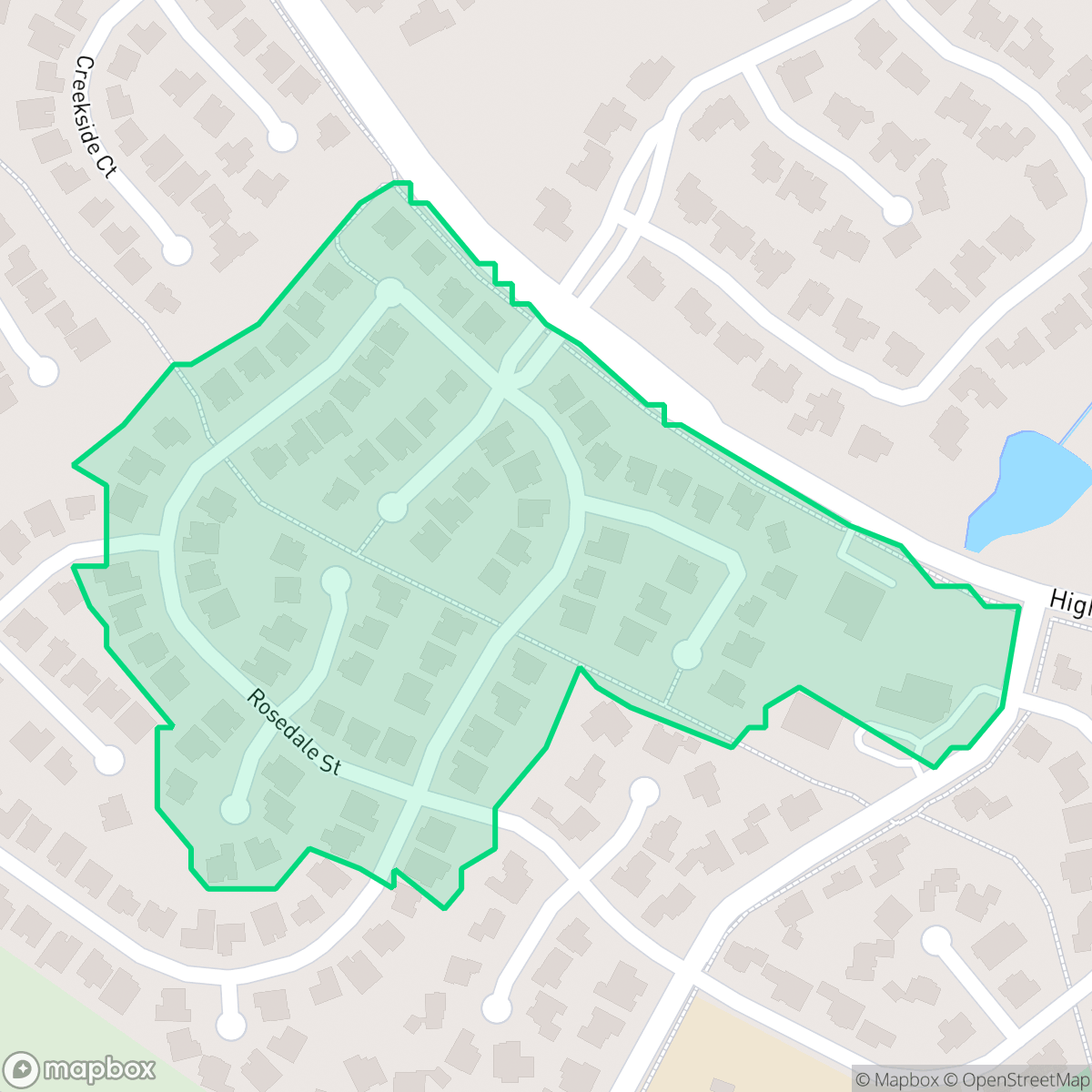 Map showing the location of Highland Shores 4-P, Highland Village, TX