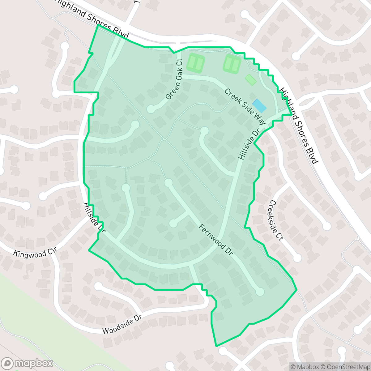Map showing the location of Highland Shores 6-P, Highland Village, TX