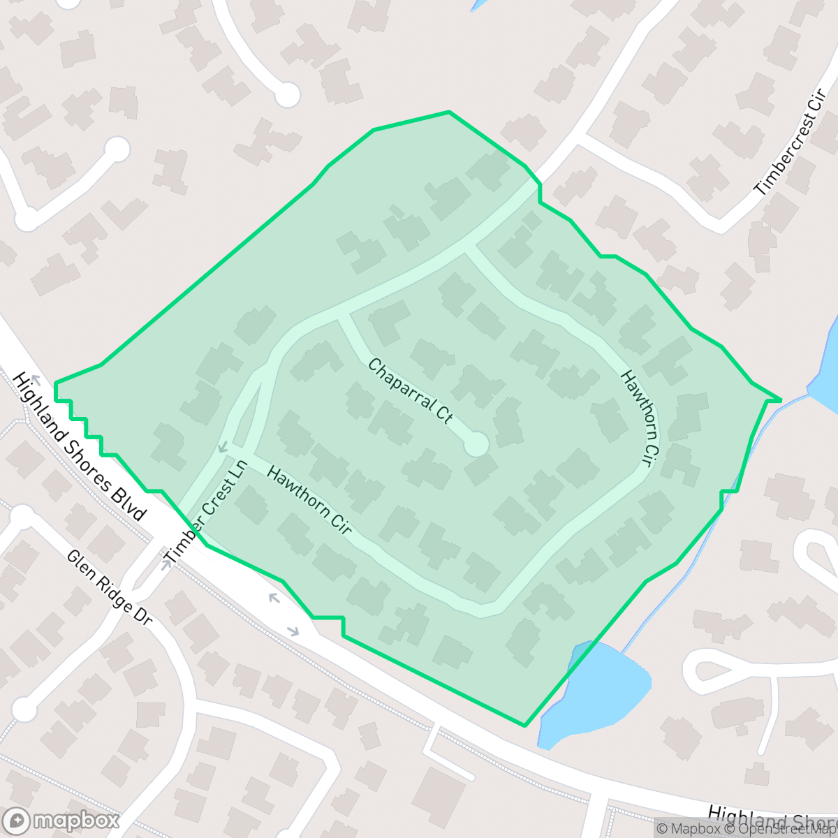 Map showing the location of Highland Shores 7-C East, Highland Village, TX