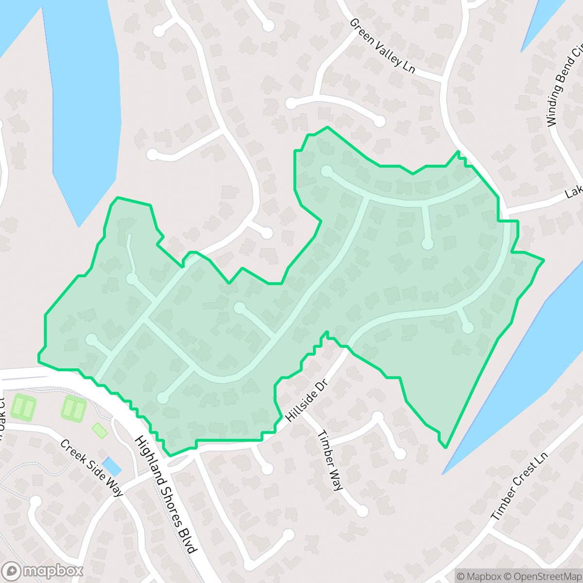 Map showing the location of Highland Shores 8-L, Highland Village, TX