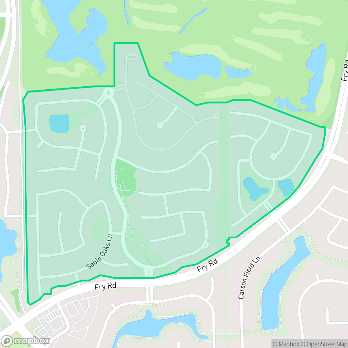 Map showing the location of BlackHorse Ranch South, Houston, TX