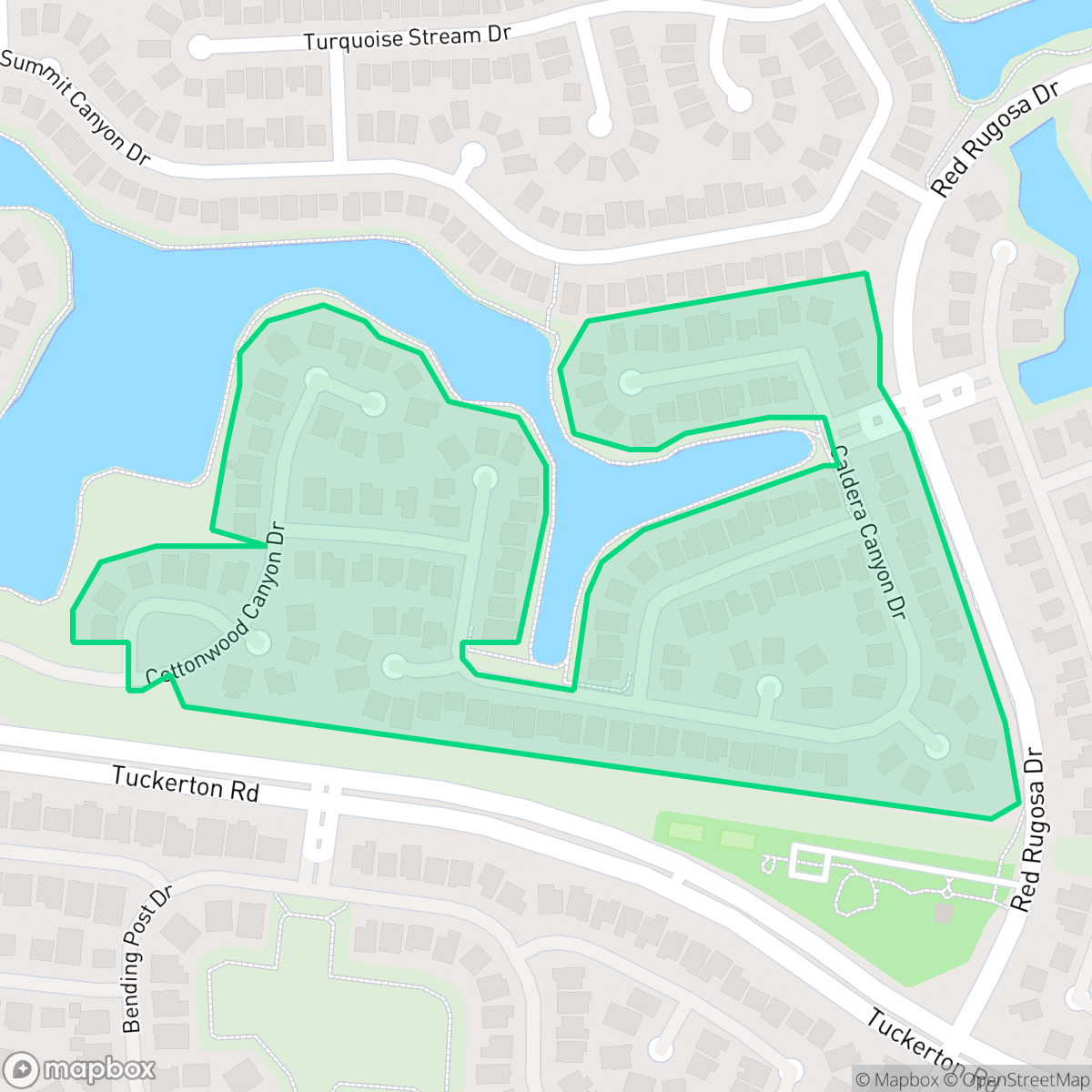 Map showing the location of Blevins, Houston, TX