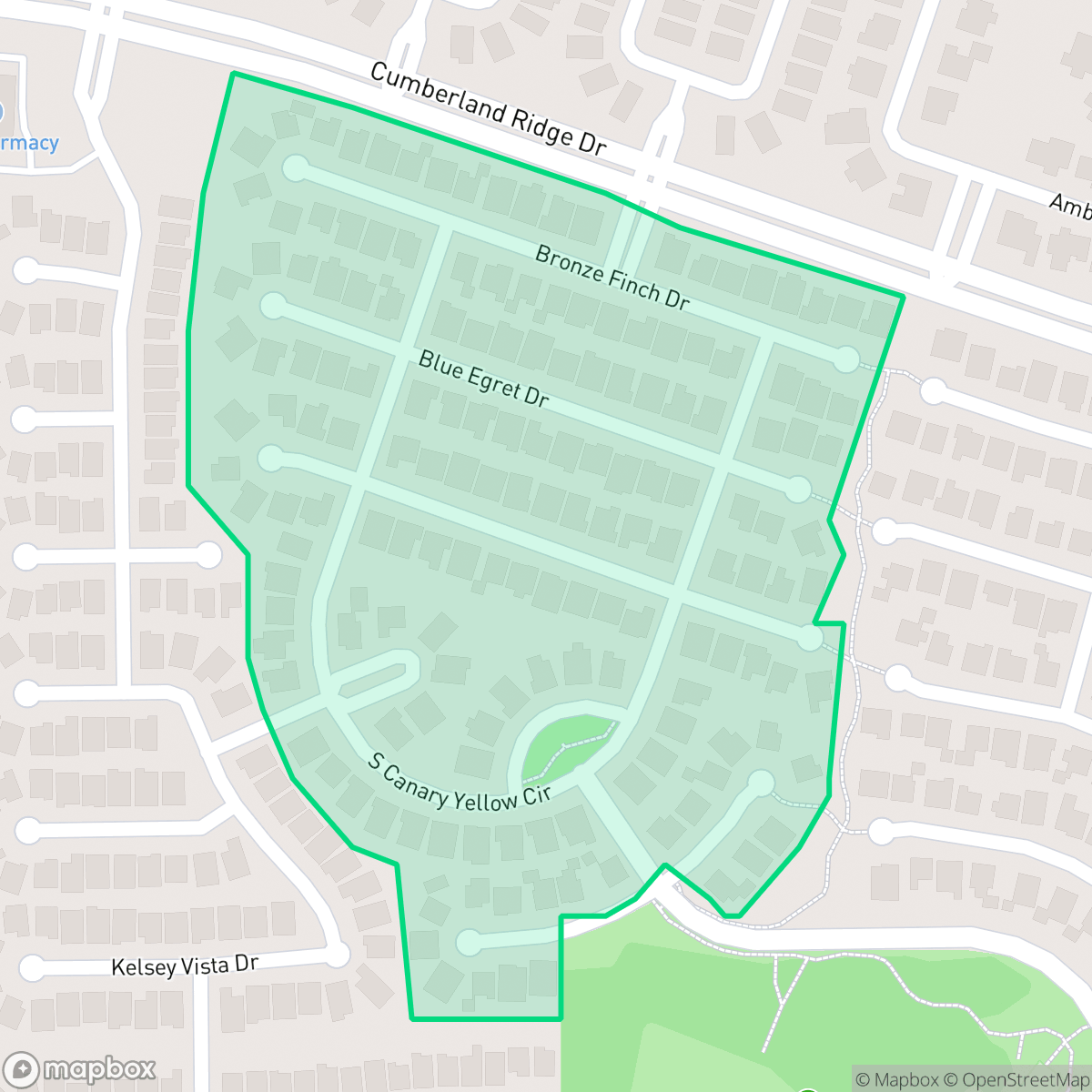 Map showing the location of Blue Meadow, Houston, TX