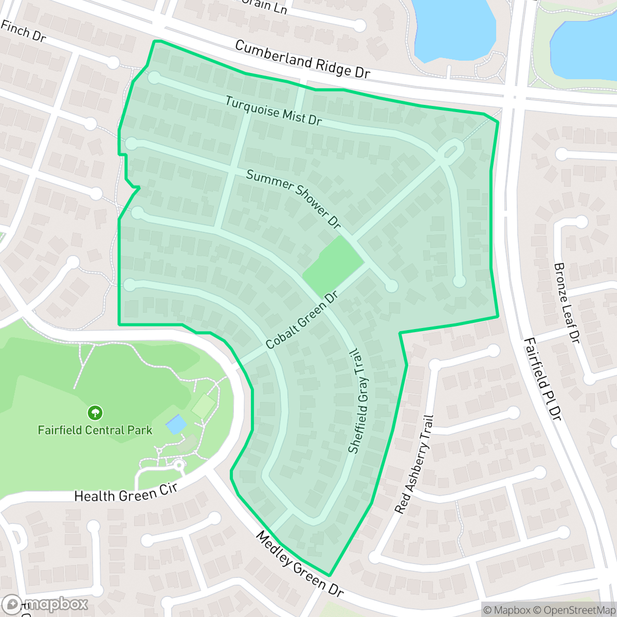 Map showing the location of Bluebonnet Glen, Houston, TX