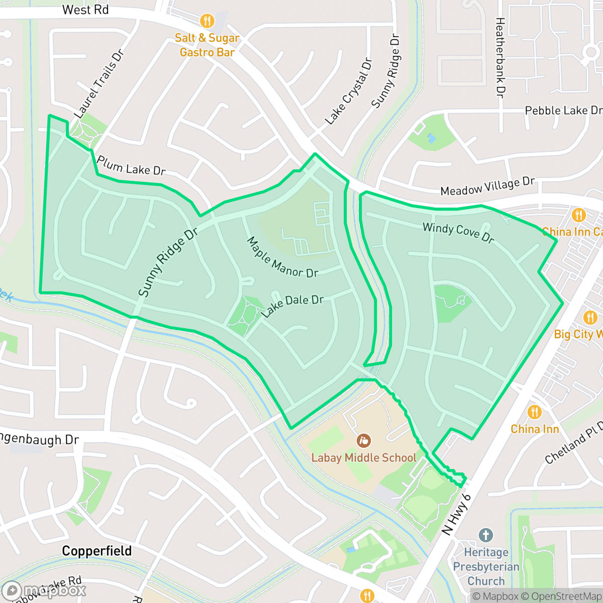 Map showing the location of Copperfield Middlegate Village, Houston, TX