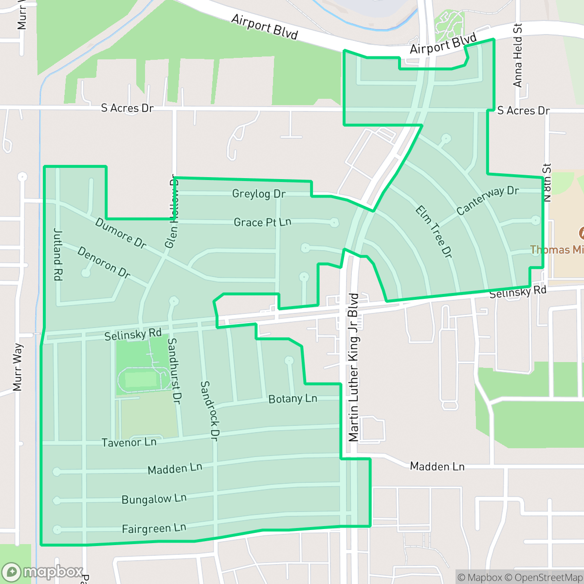 Map showing the location of Crestmont Park, Houston, TX