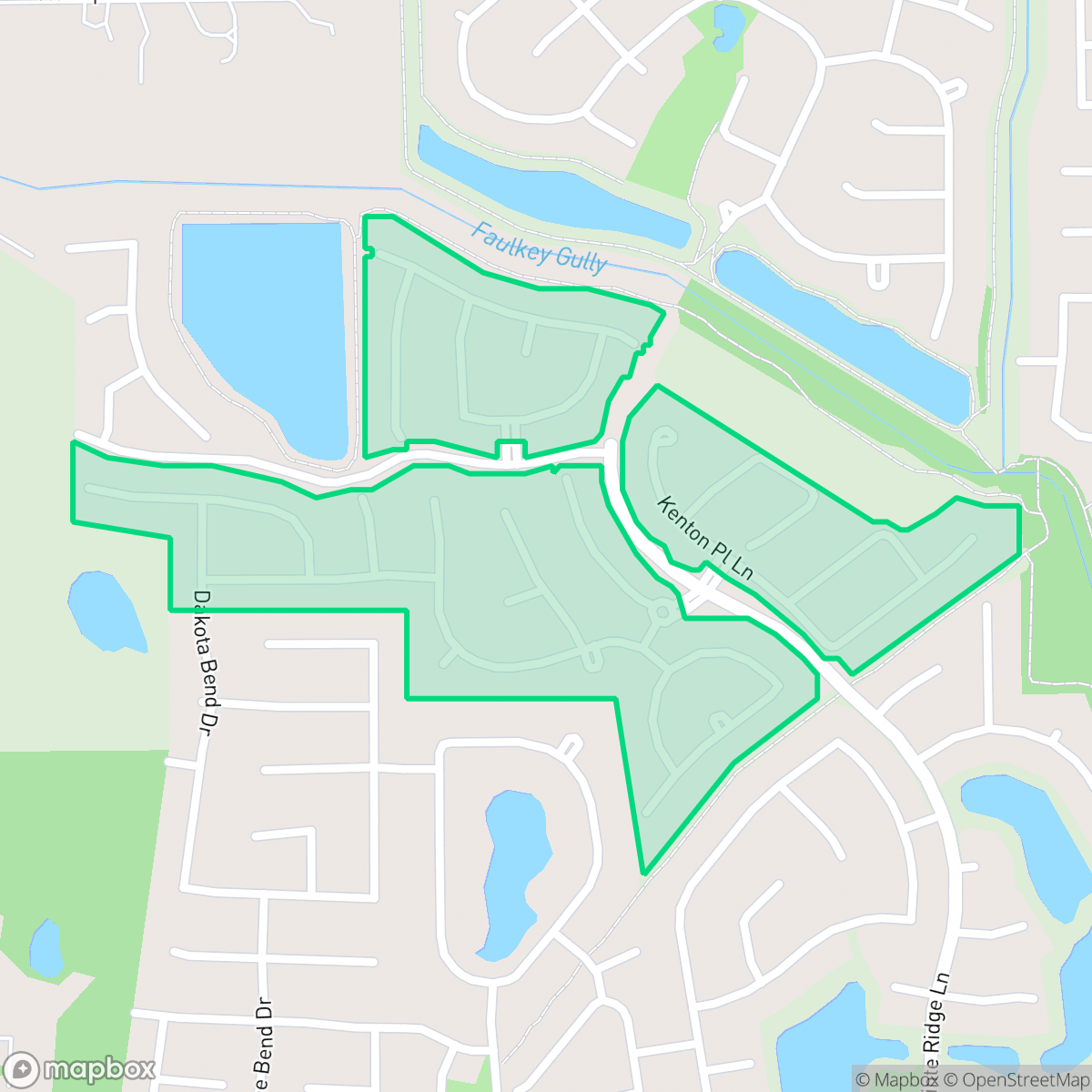 Map showing the location of Enclave at Northpointe, Houston, TX
