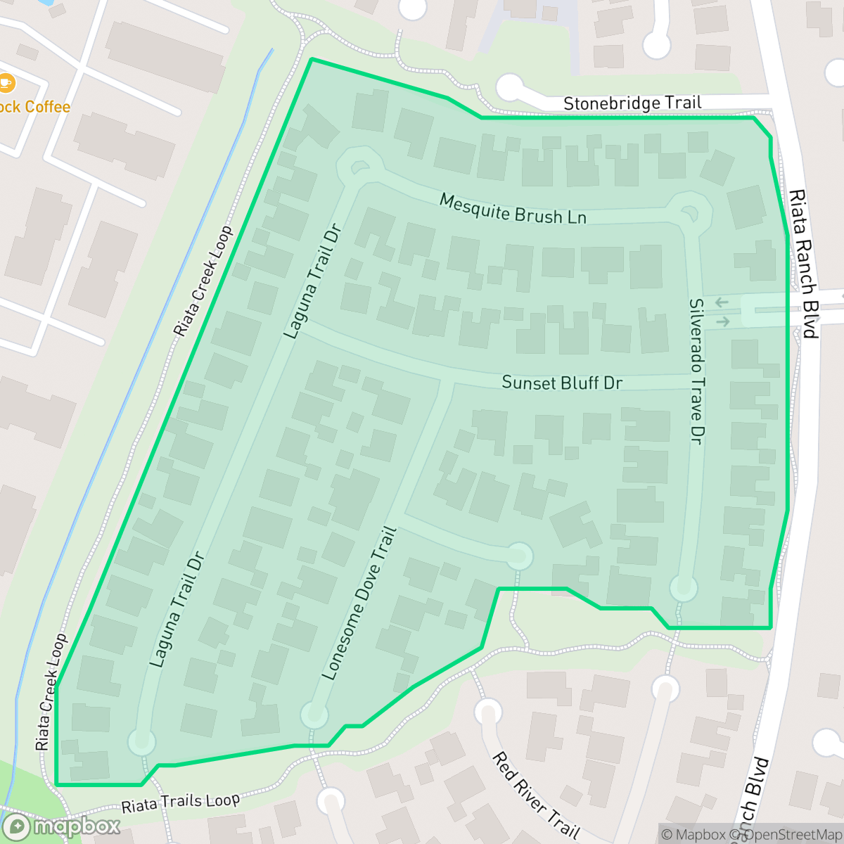 Map showing the location of Escondido, Houston, TX