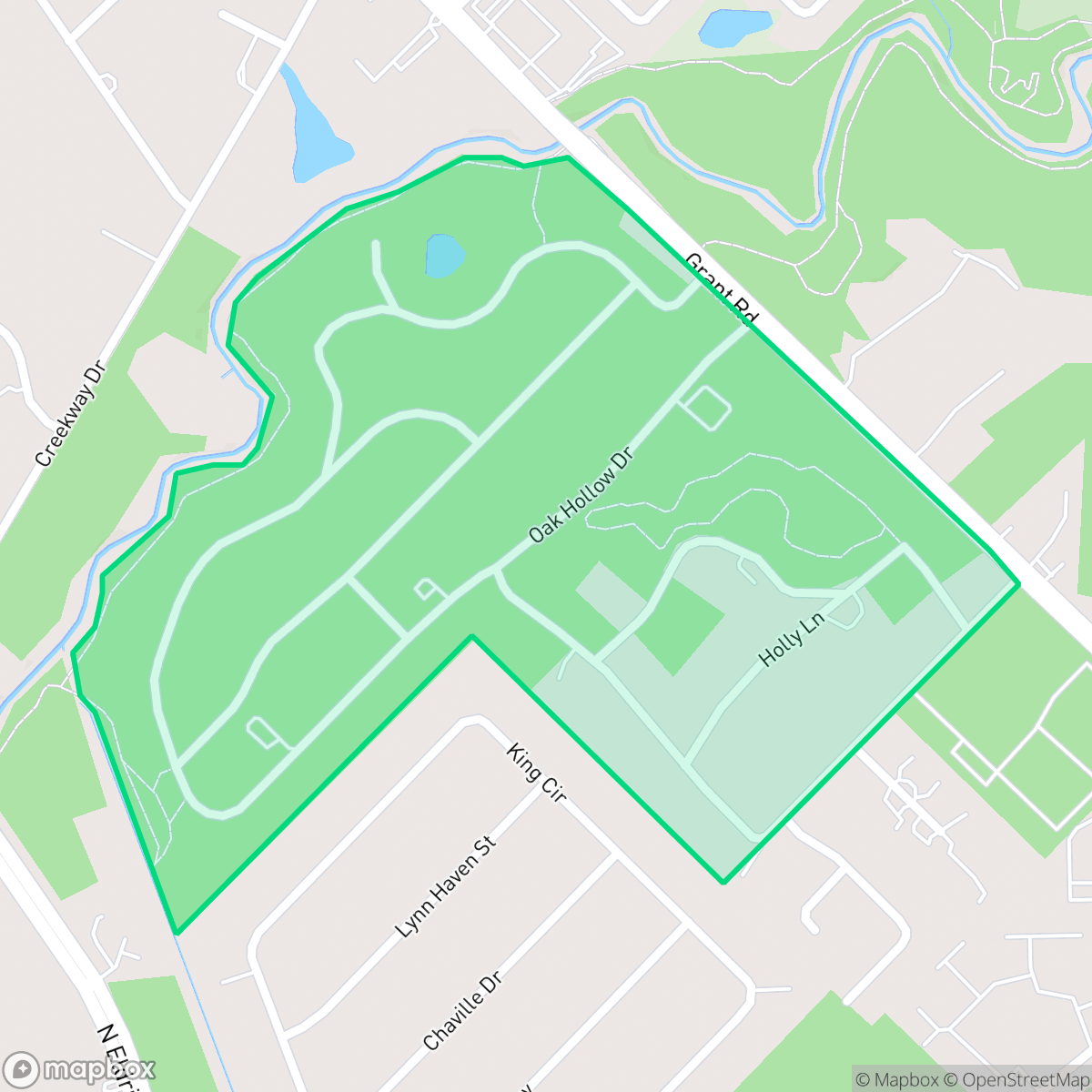 Map showing the location of Grantwood, Houston, TX