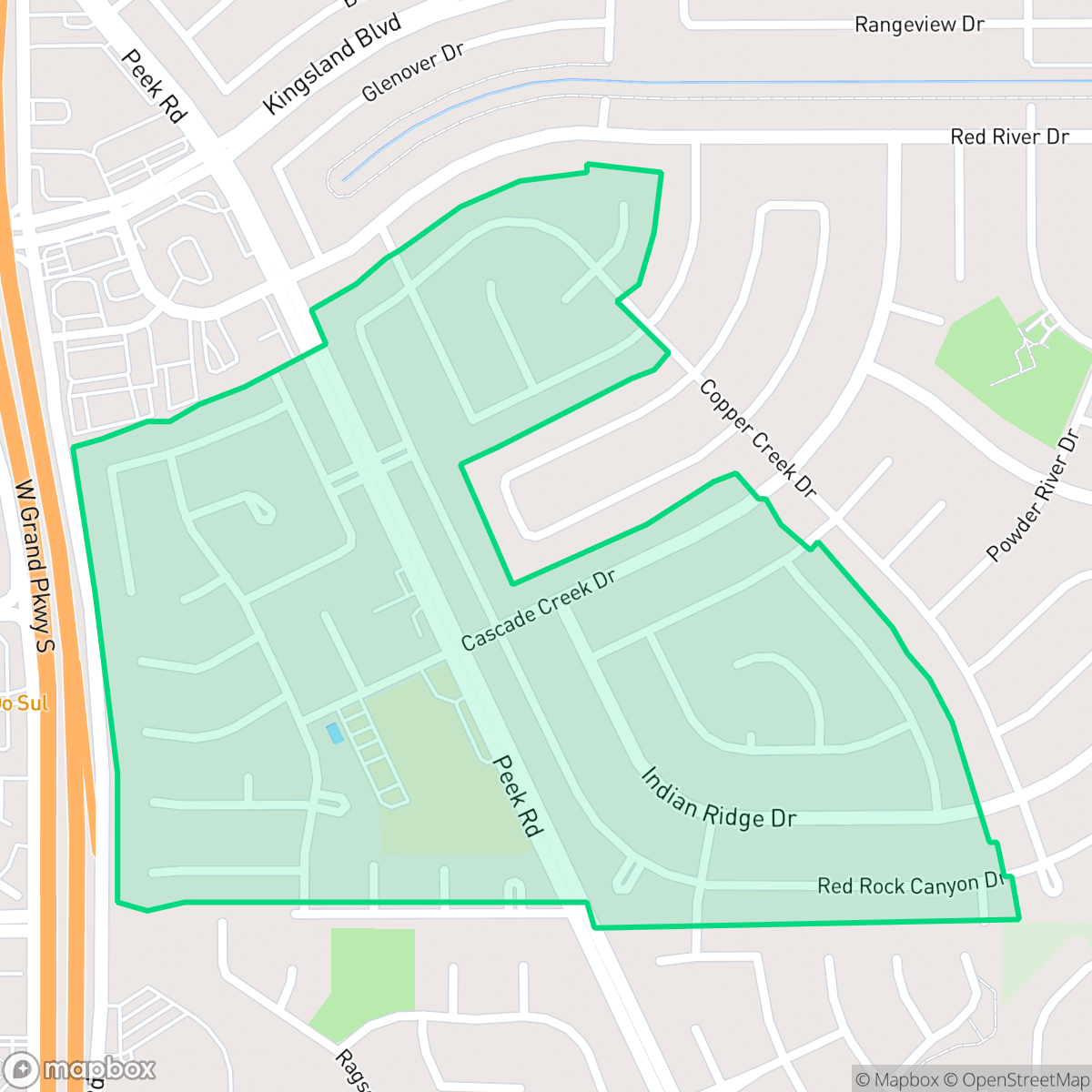 Map showing the location of Heritage Square, Houston, TX