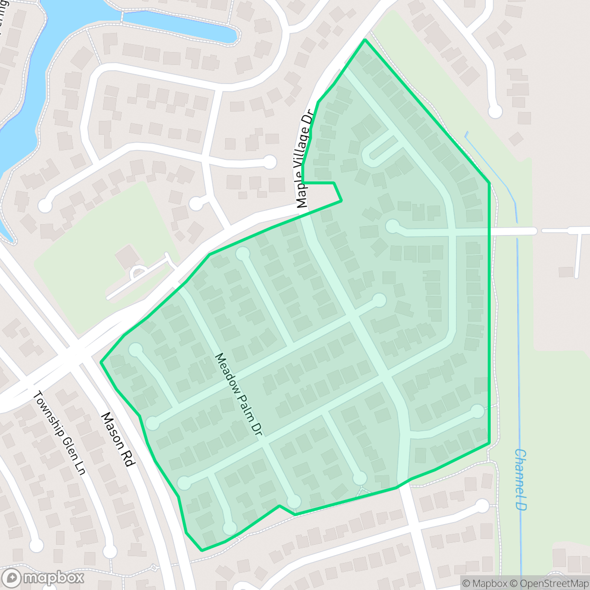 Map showing the location of Inwood Glen, Houston, TX