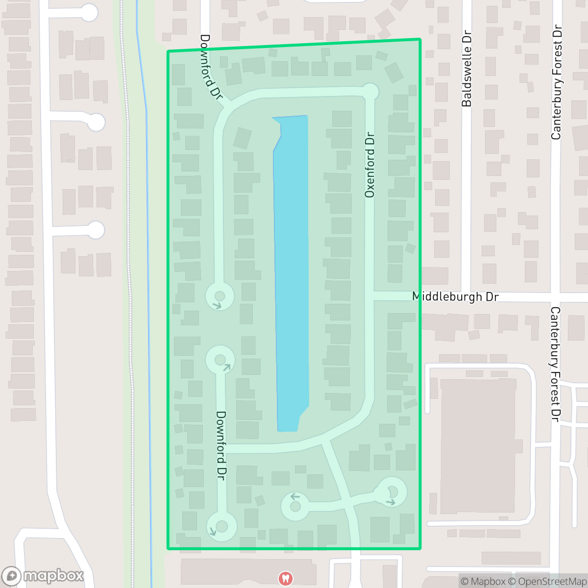 Map showing the location of Lakewood Forest North, Houston, TX