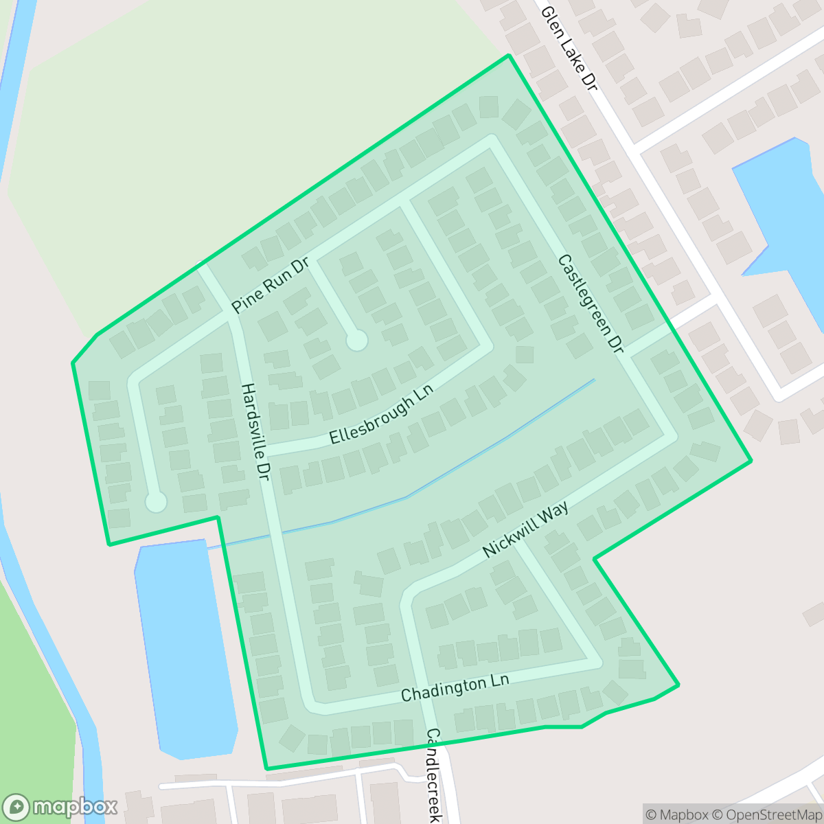 Map showing the location of Louetta Lakes West, Houston, TX