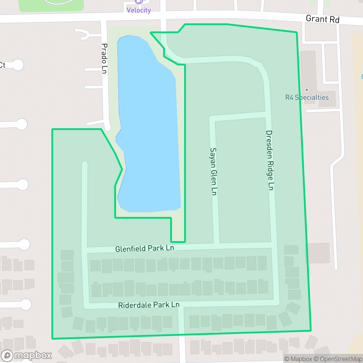 Map showing the location of Mandolin Park, Houston, TX