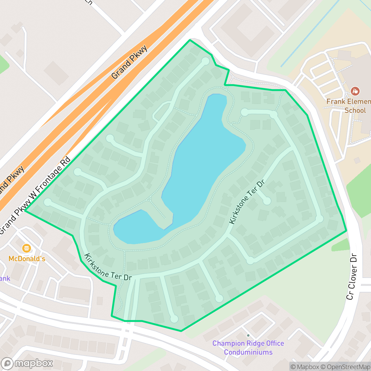 Map showing the location of Northlake at Gleannloch, Houston, TX