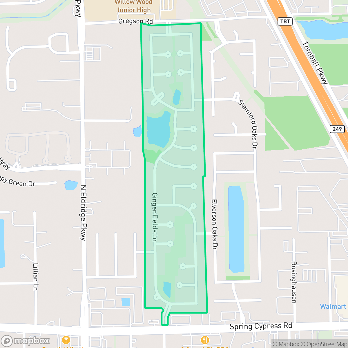 Map showing the location of Park at Glen Arbor, Houston, TX