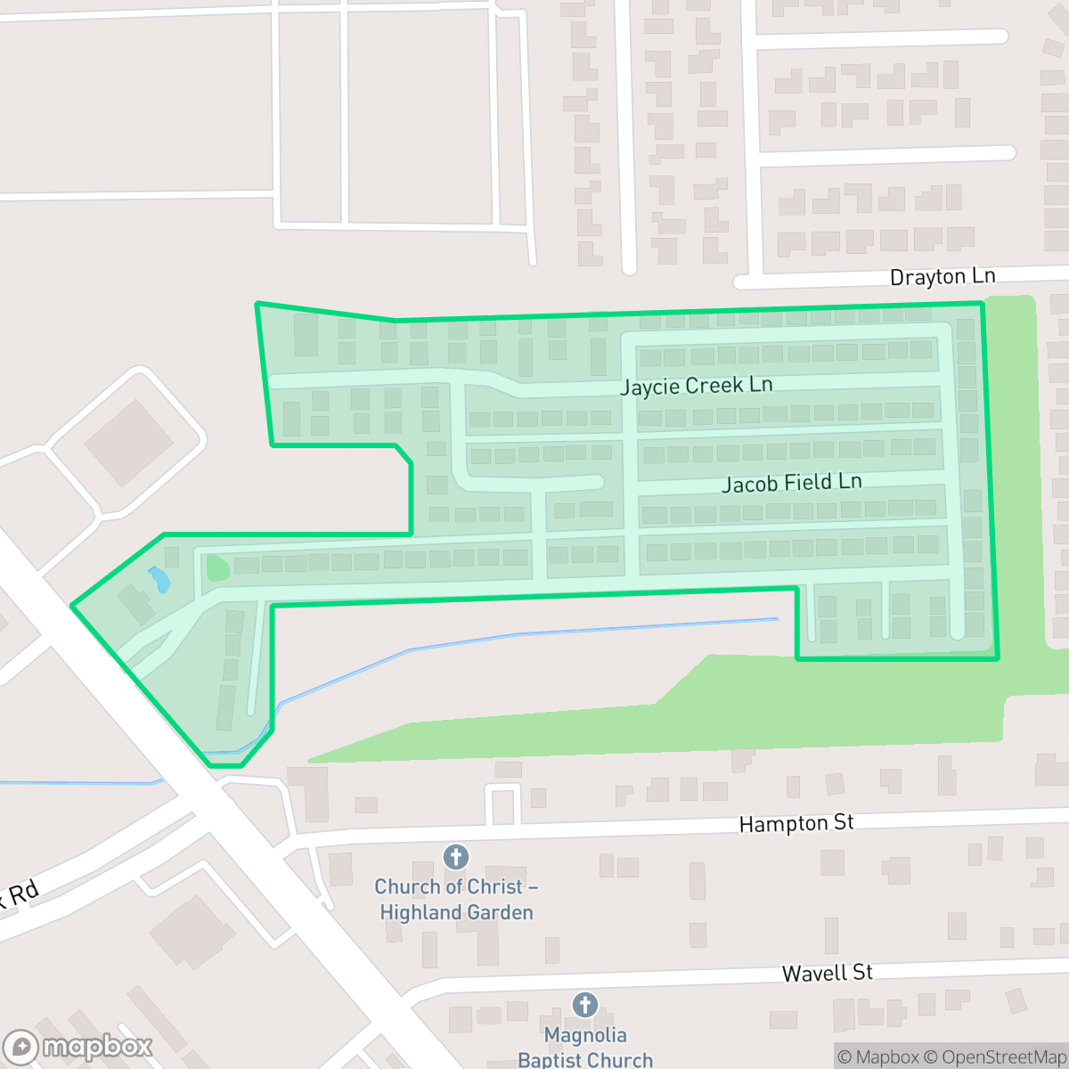Map showing the location of Parkway Ranch, Houston, TX
