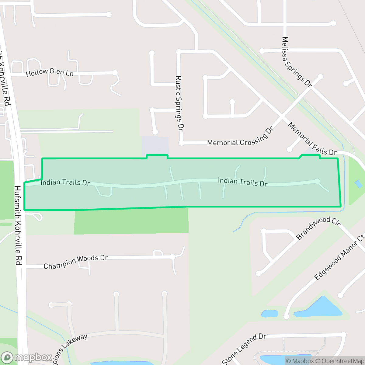 Map showing the location of Rodgers Subdivision, Houston, TX
