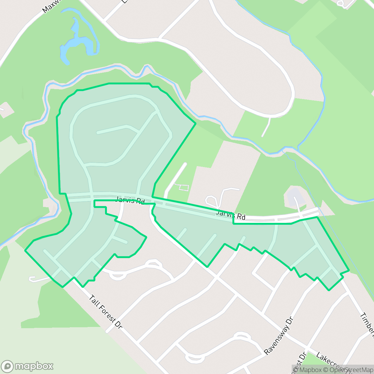 Map showing the location of Saracen Park, Houston, TX