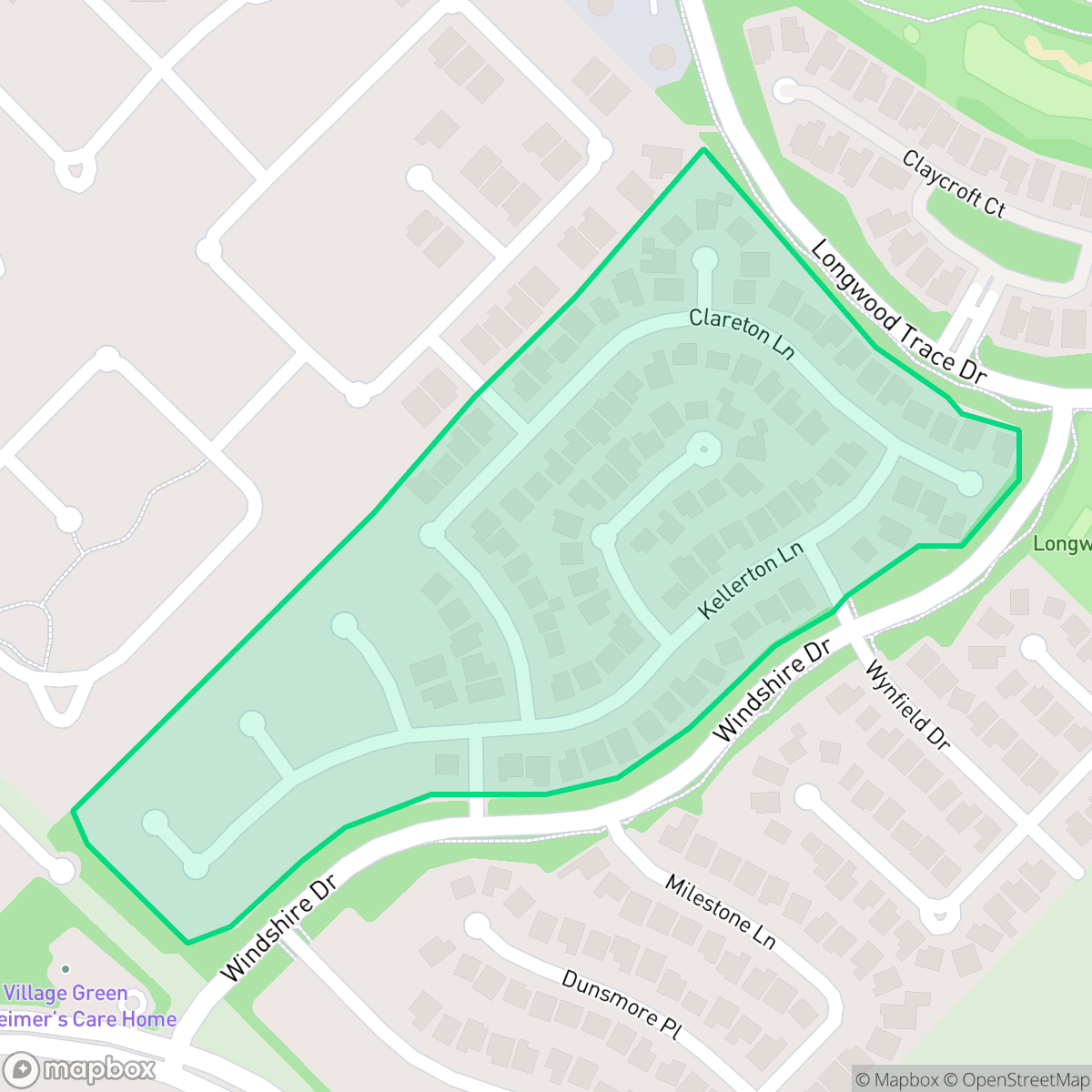 Map showing the location of Section 4, Houston, TX