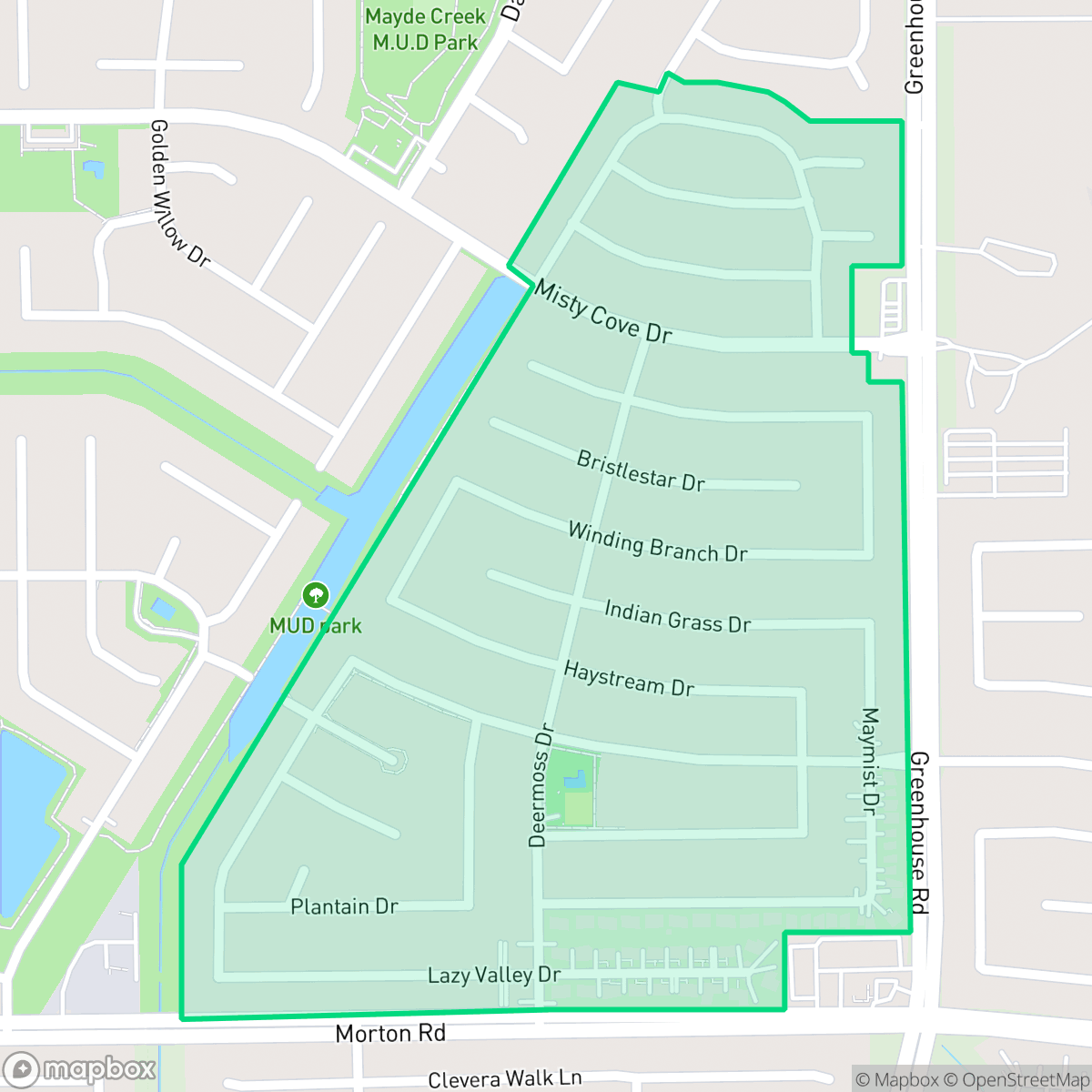 Map showing the location of Silvermill, Houston, TX