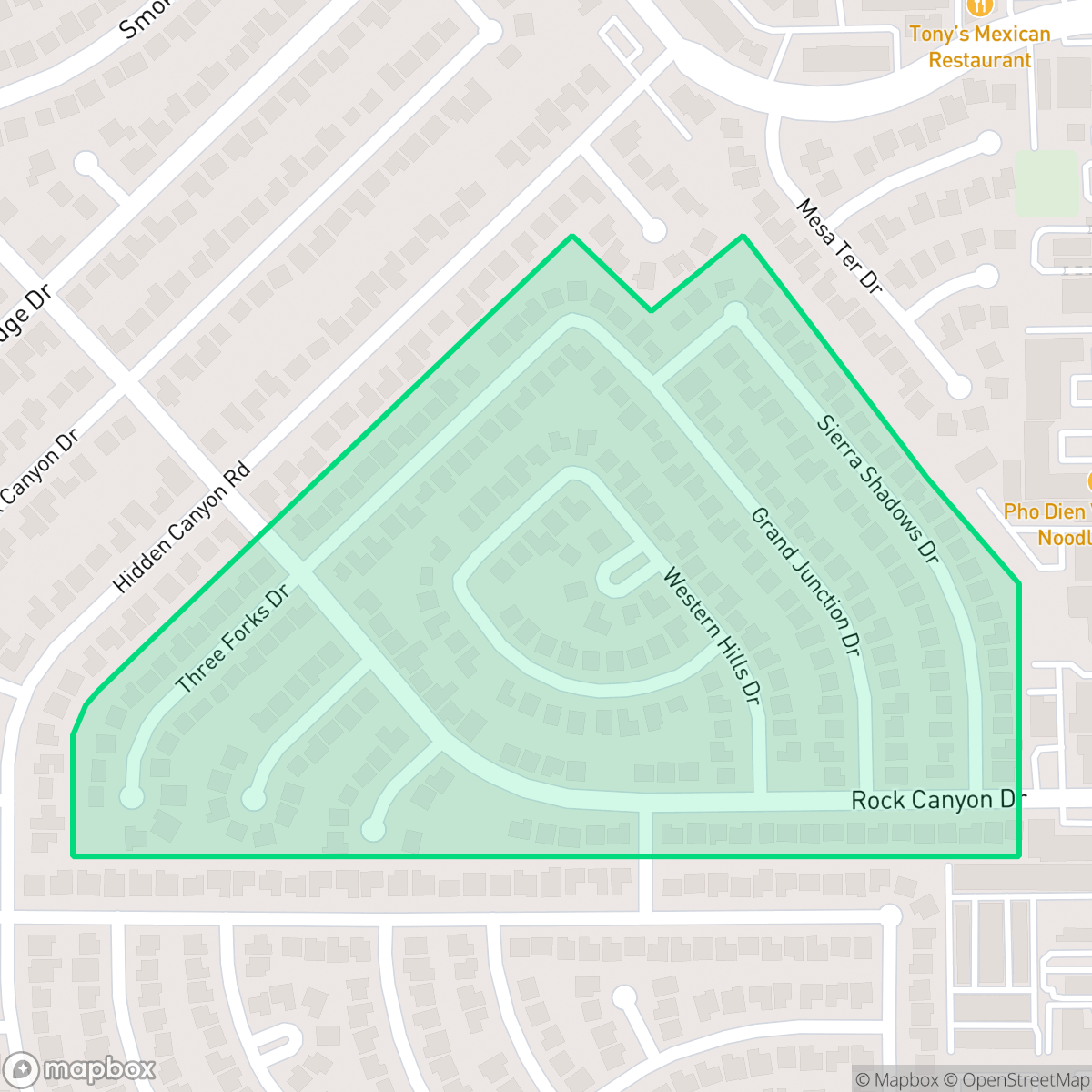 Map showing the location of Silverstone, Houston, TX