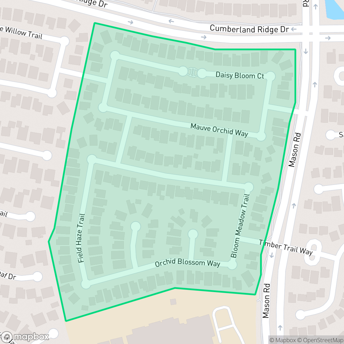 Map showing the location of Summer Ridge, Houston, TX
