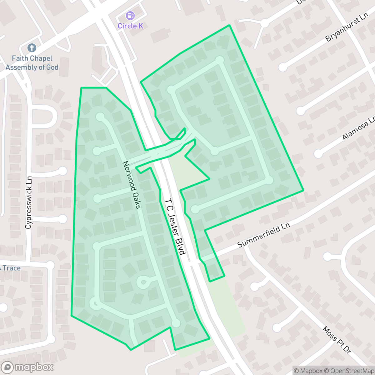 Map showing the location of Terravista, Houston, TX