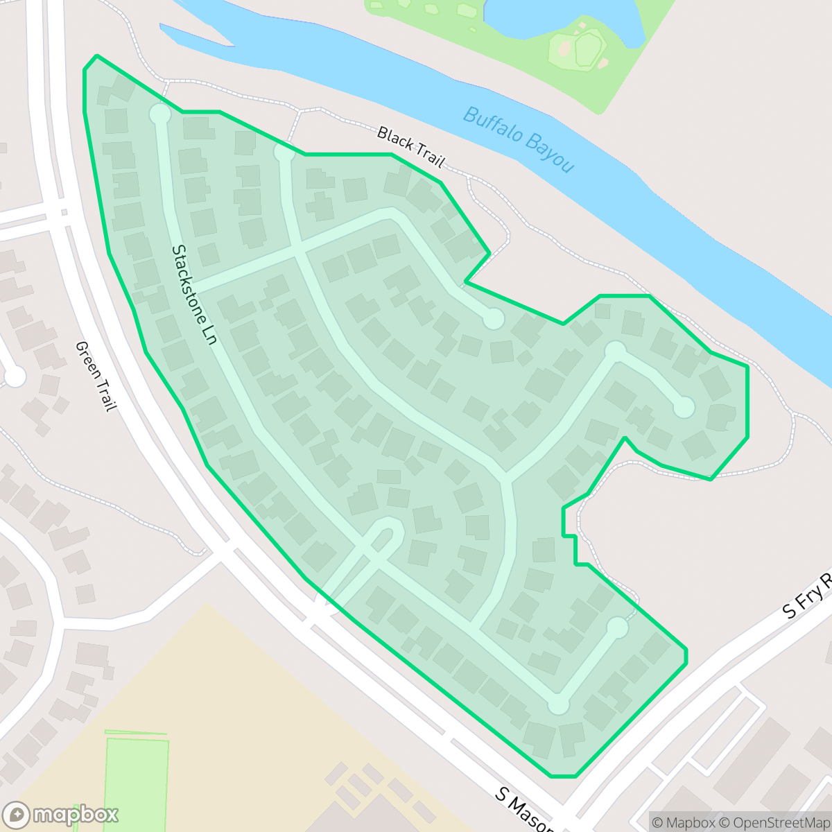 Map showing the location of The Arbor at Willow Fork, Houston, TX