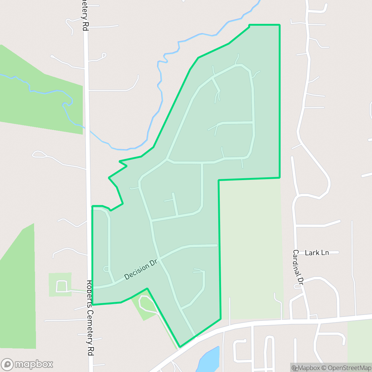 Map showing the location of Village of New Kentucky, Houston, TX