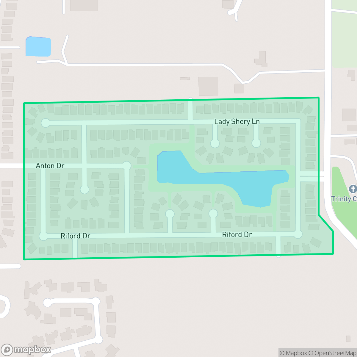 Map showing the location of Villages on Grant, Houston, TX