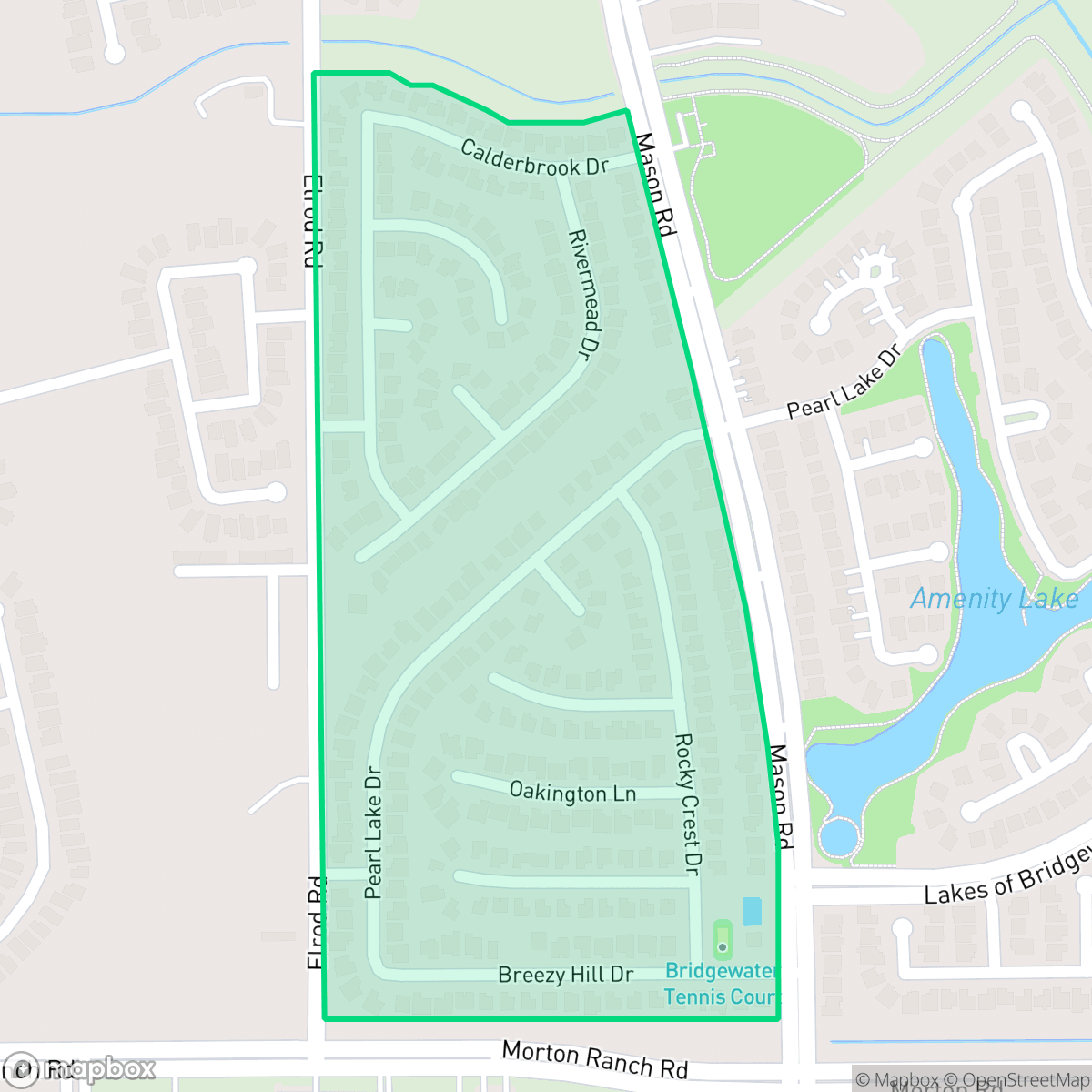 Map showing the location of Westland Creek Village, Houston, TX