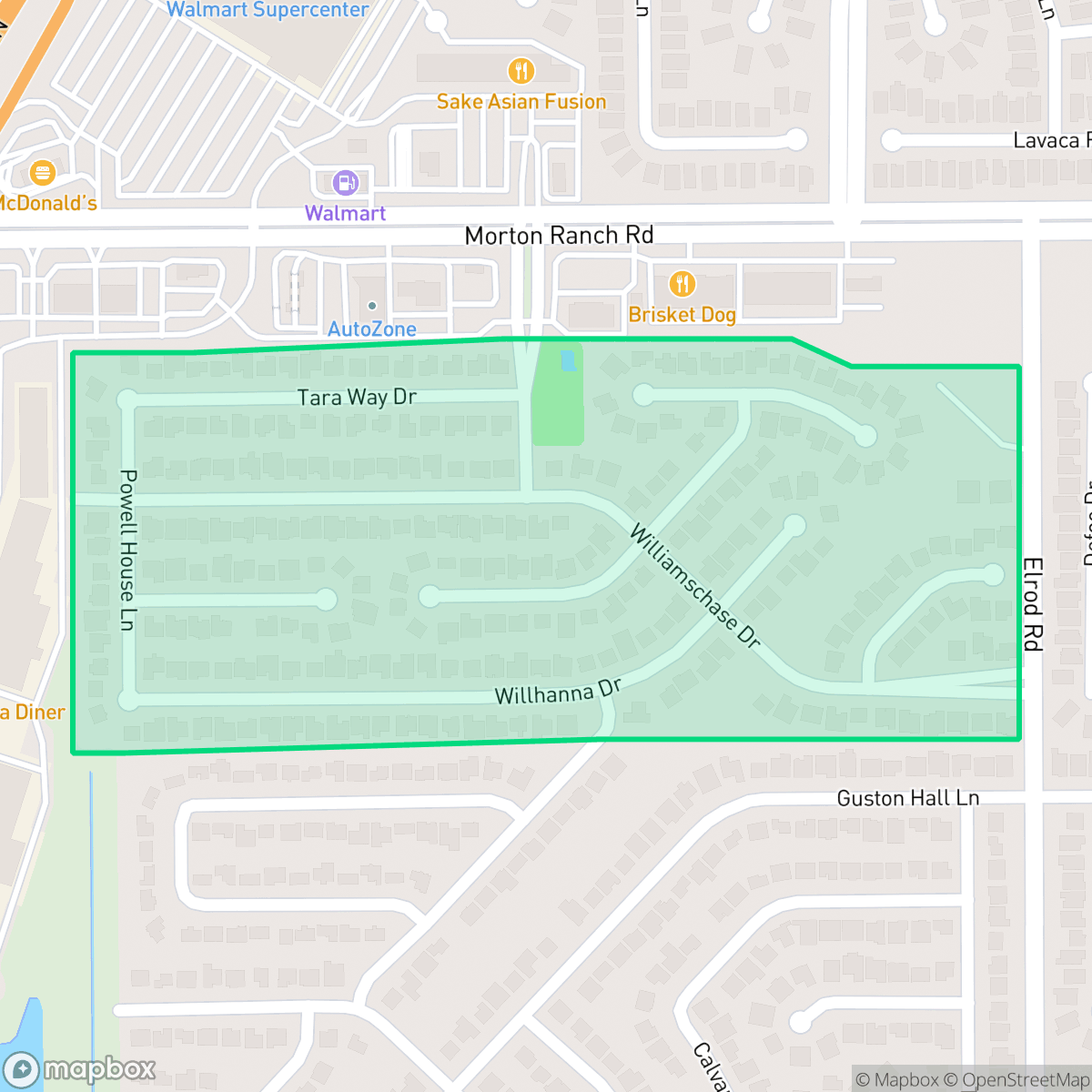 Map showing the location of Williamschase, Houston, TX